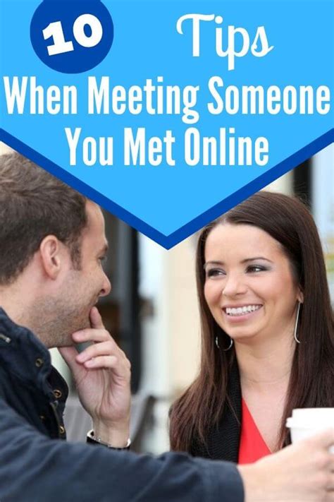 Tips for meeting someone online for the first time